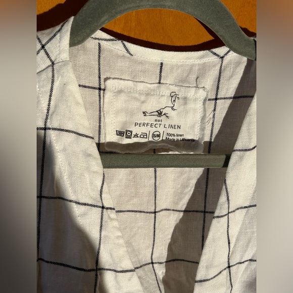 NotPerfectLinen Cannes Dress in Big Checks - Size S/M - never worn! - Picture 3 of 4